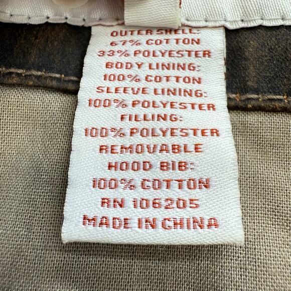 Sundance Jacket Men's XL Brown Waxed Canvas Lined Full Zip Western Ranch Gear - Picture 9 of 14